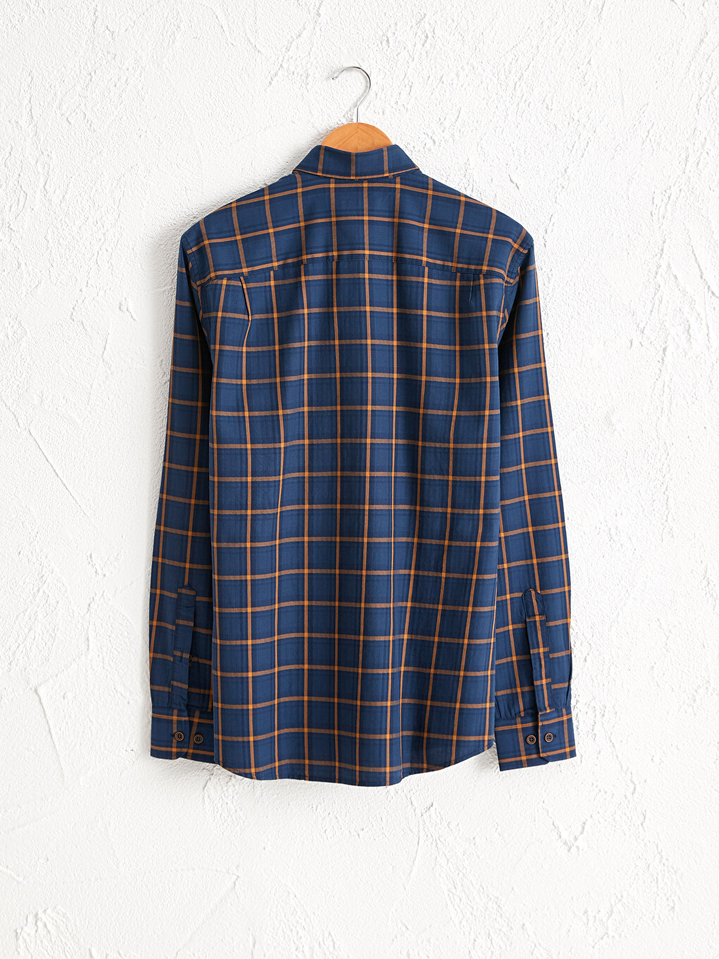 Regular Fit Long Sleeve Plaid Shirt-1