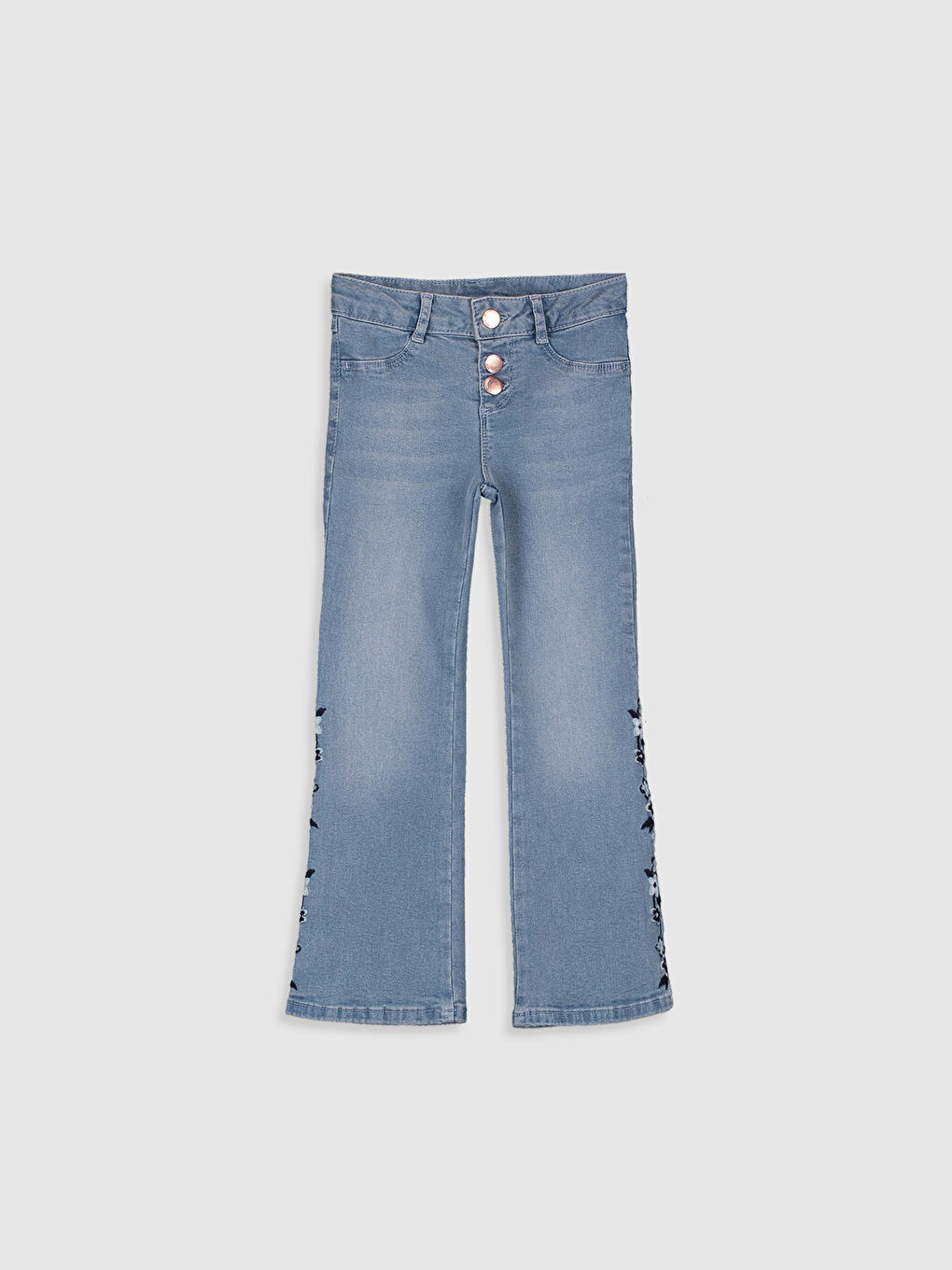 Girl's Flare Legs Gabardine Jeans