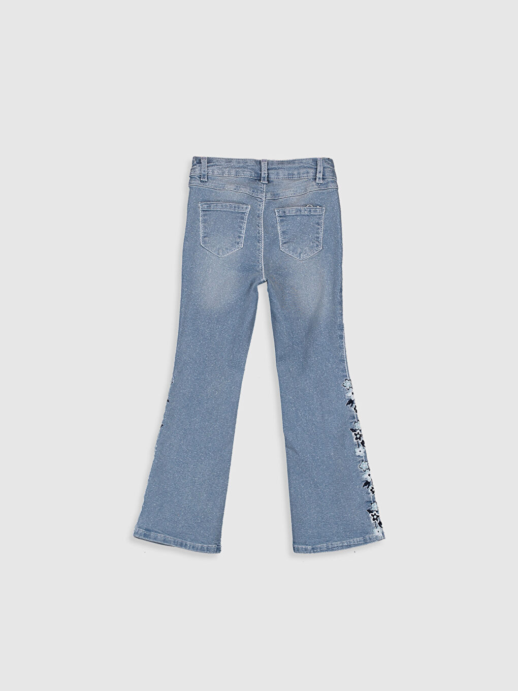 Girl's Flare Legs Gabardine Jeans-1