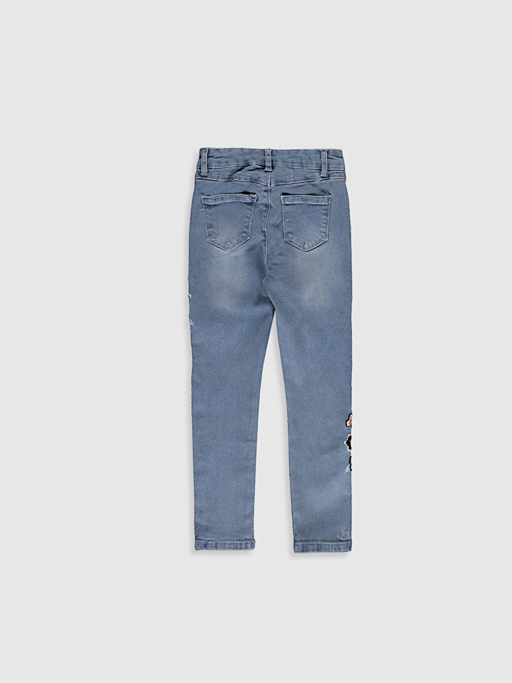 Girl's Embroidery Jeans-1