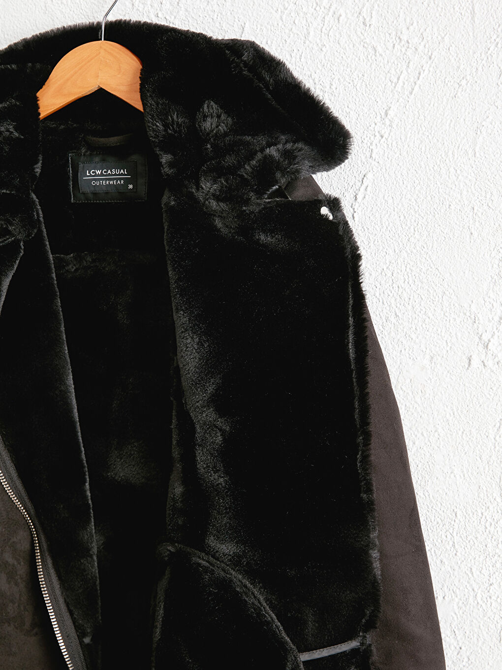 بالطو تخين بياقة فرو-4