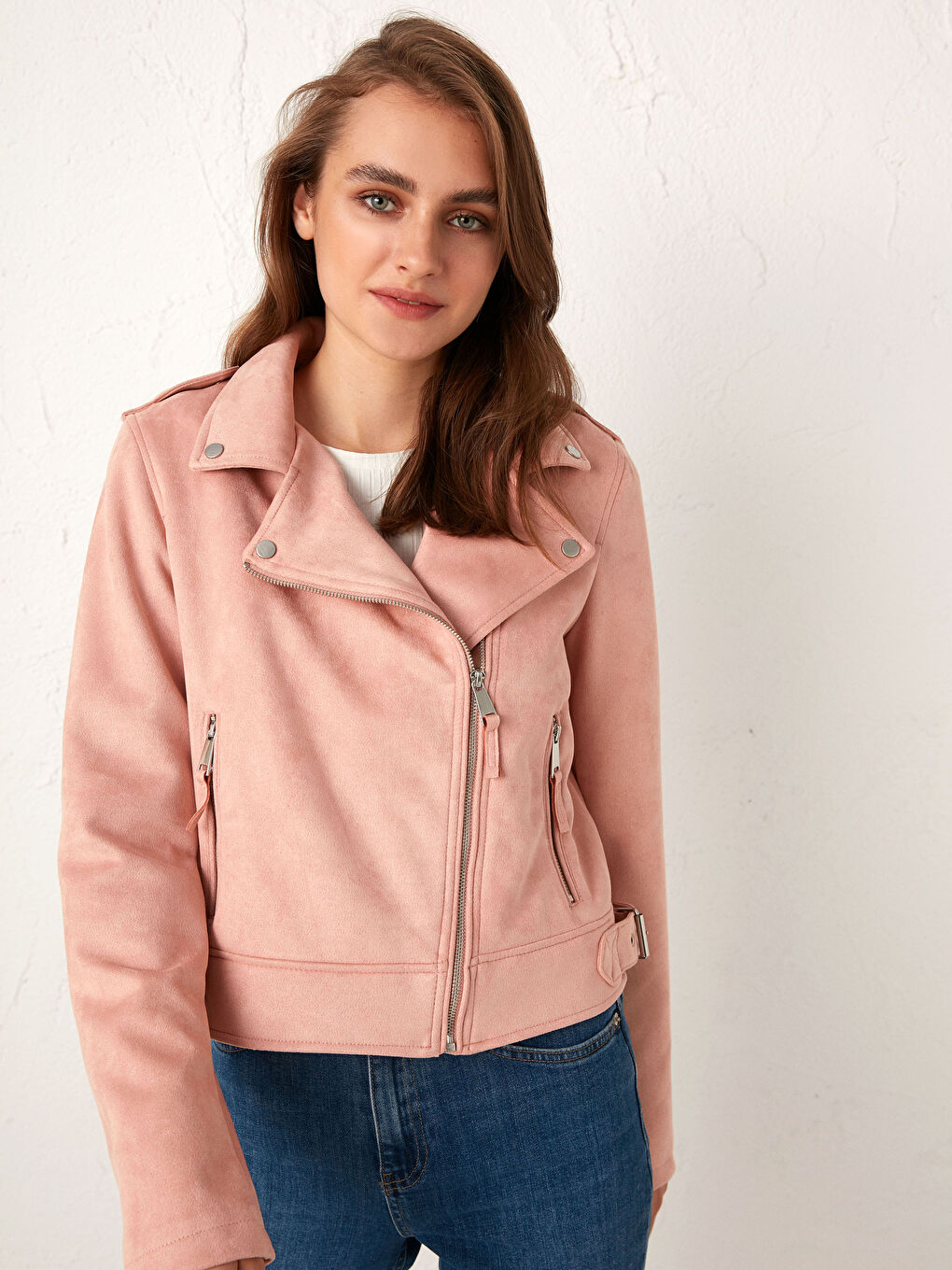 مونطو قصير جلد سويد-1