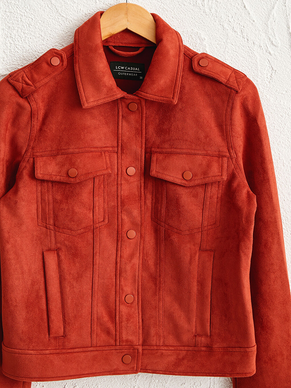 Suede Lightweight Short Coat-3