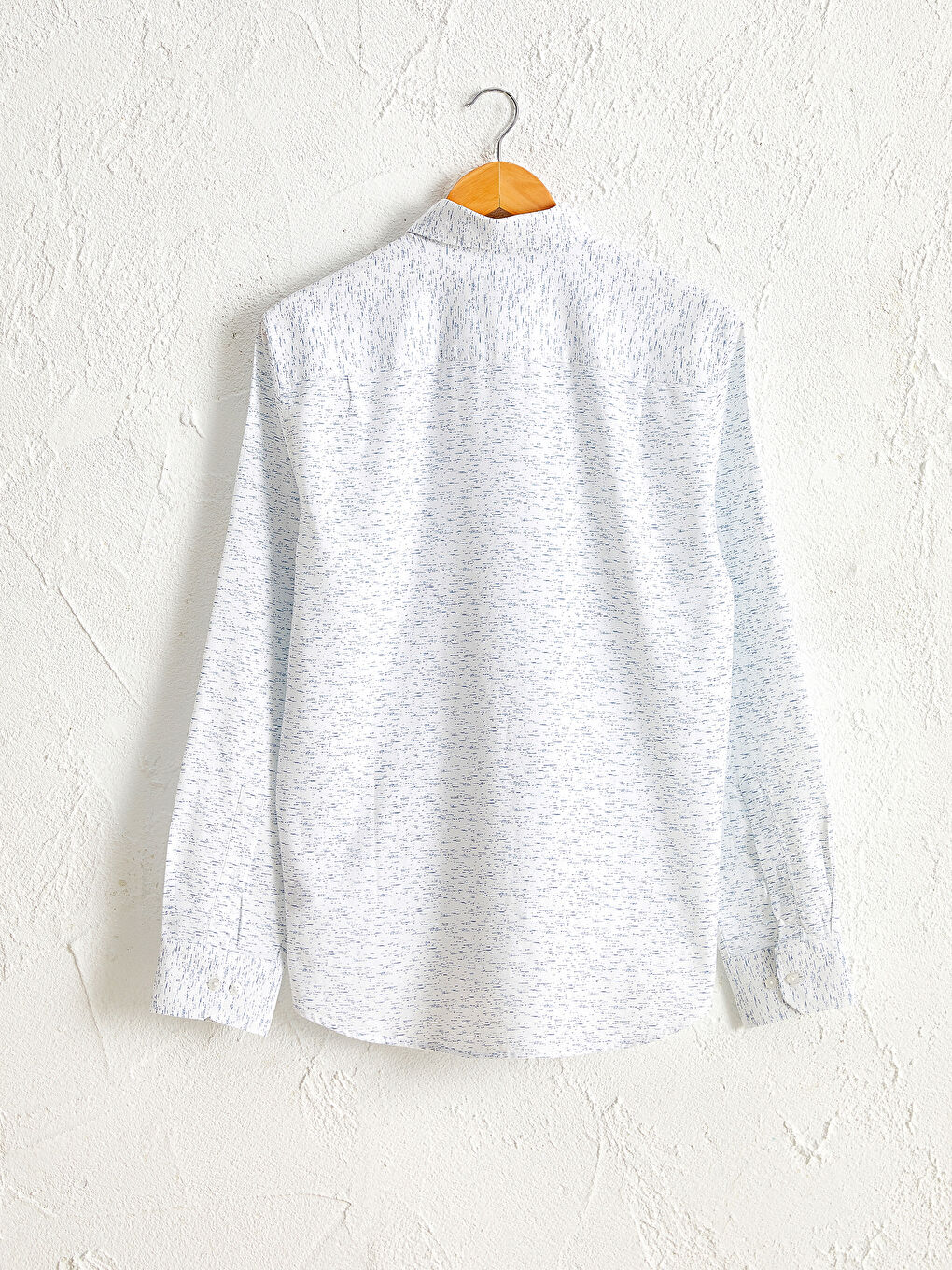 Regular Fit поплин риза с дълъг ръкав и с десени-1