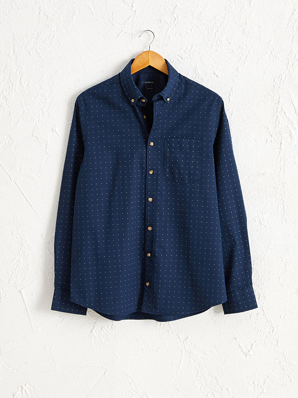 Chemise Gabardine Manches Longues Coupe Régulière