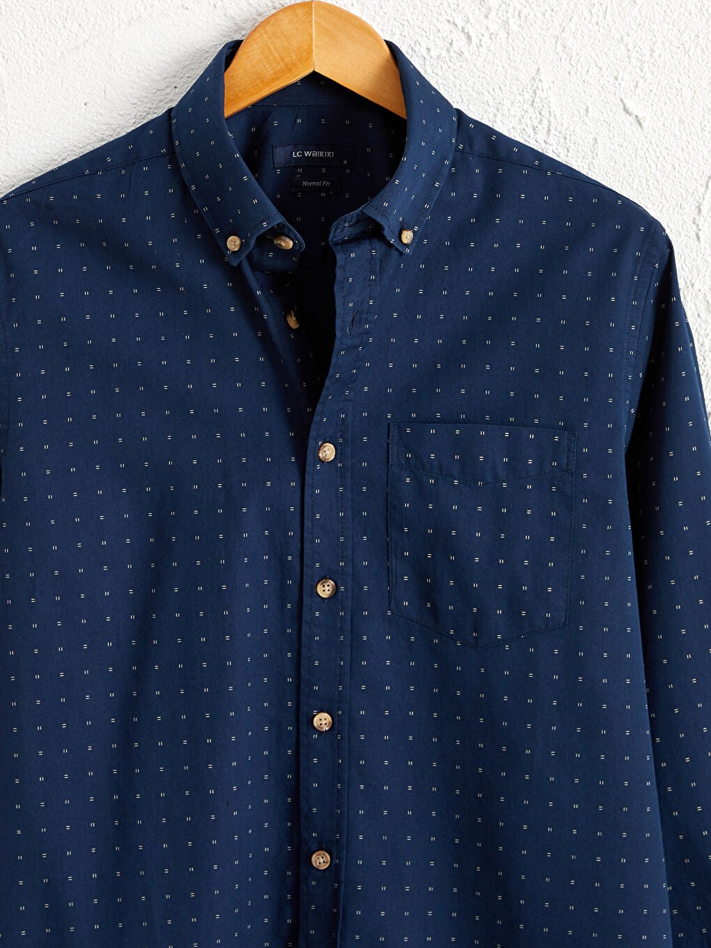 Chemise Gabardine Manches Longues Coupe Régulière-2