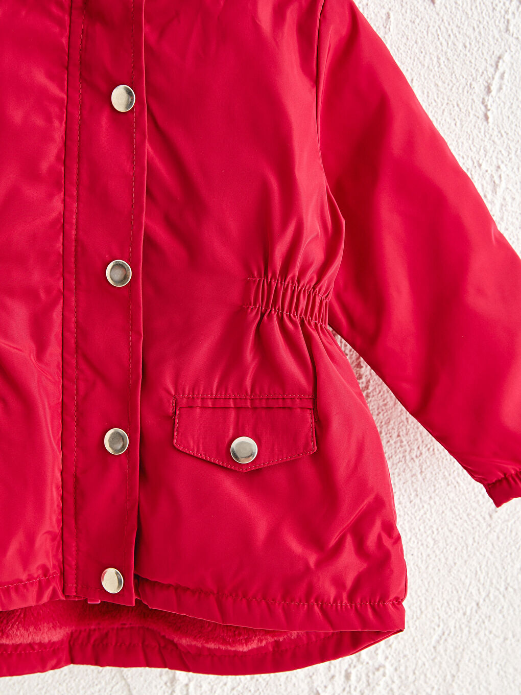 Fuşya Kız Bebek Fermuar Kapamalı Mont-1