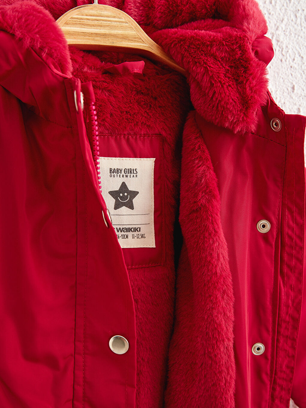 Fuşya Kız Bebek Fermuar Kapamalı Mont-3