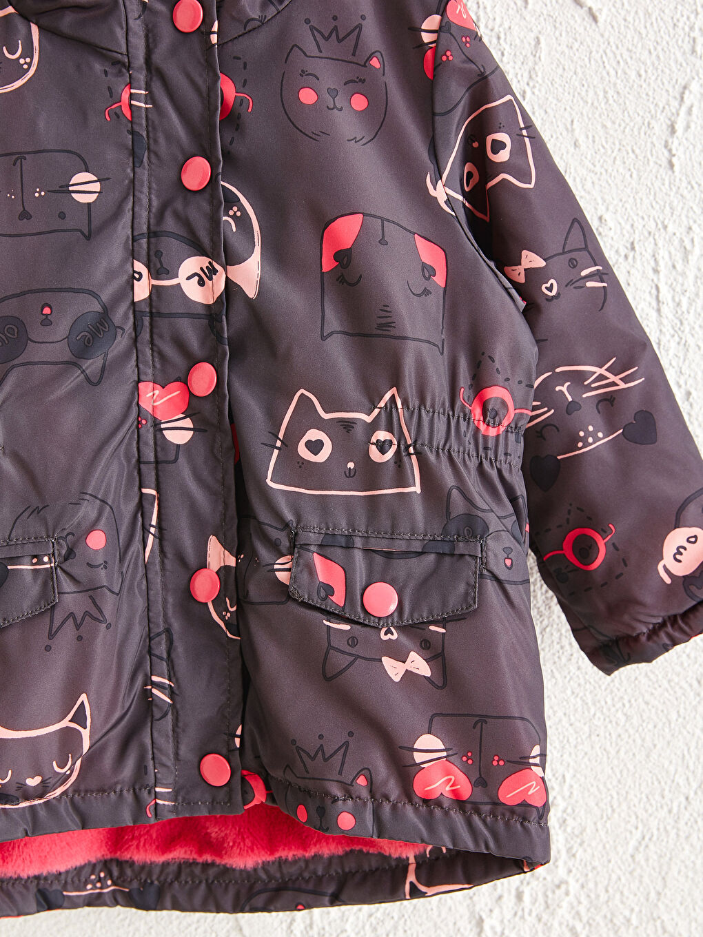 Manteau Zippé Pour Bébé Fille-1