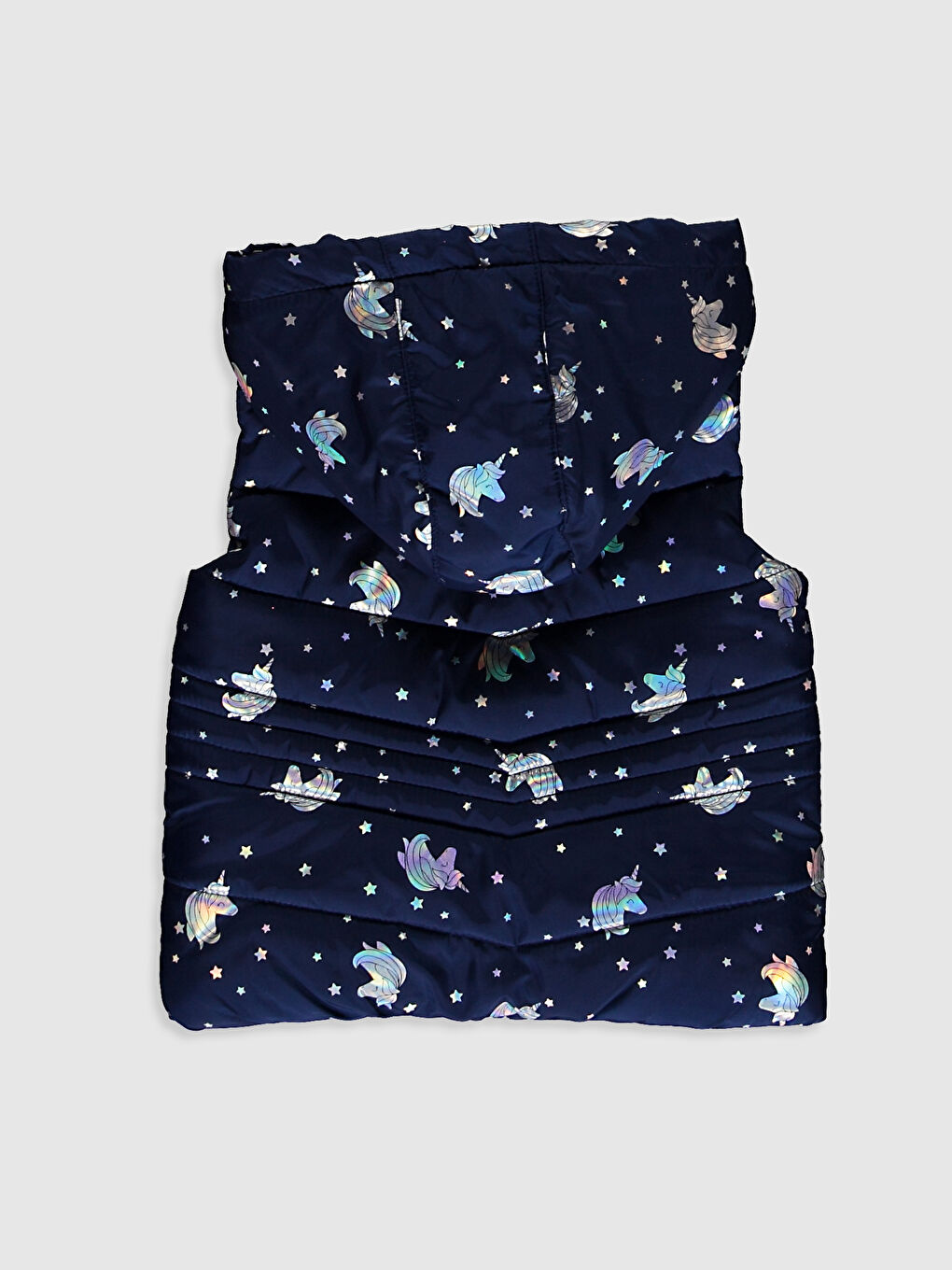 Дутый жилет для малышек девочек-4