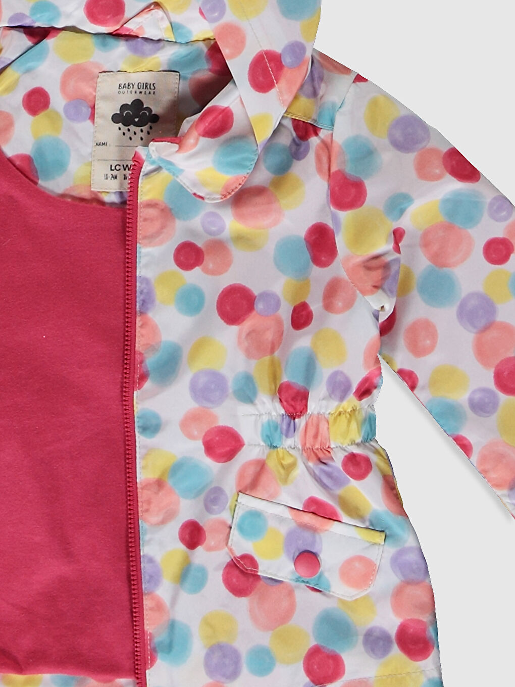 LCW baby Baby Girl's Printed Short Coat -0W0474Z1-LRA