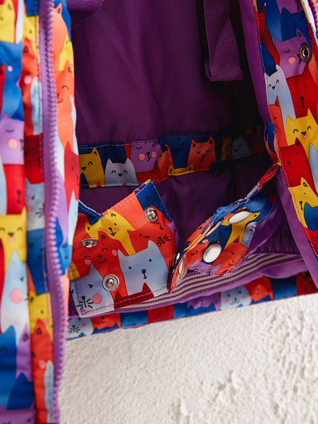 Kırmızı Kız Bebek Baskılı Mont-4