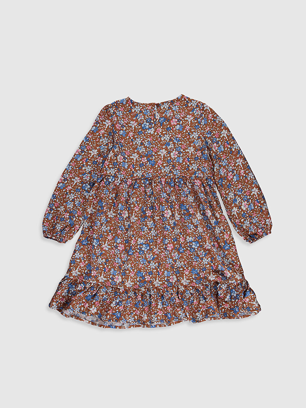 Girl's Figured Viscose Dress-1