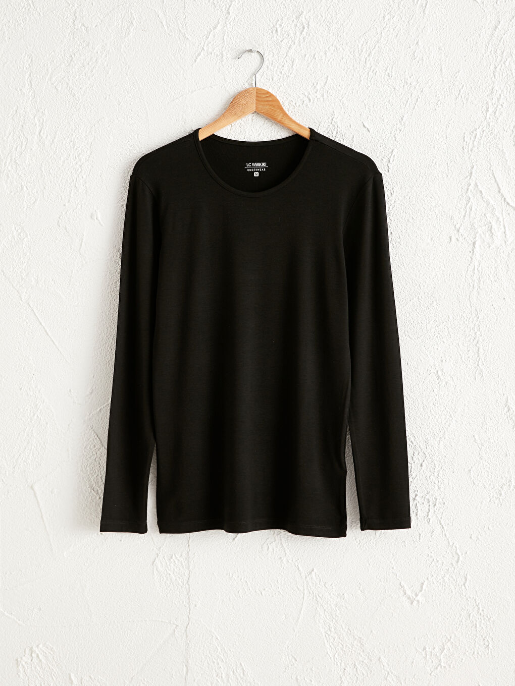 """ملابس داخلية حرارية بياقة دائرية ونقشة عادية"""