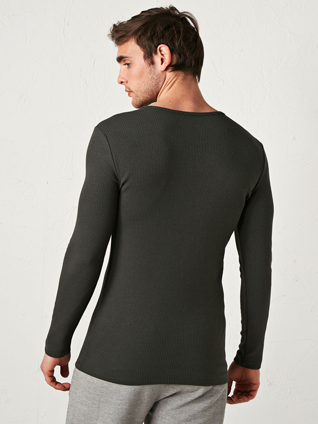 ملابس داخلية حرارية كم طويل ياقة دائرية-2