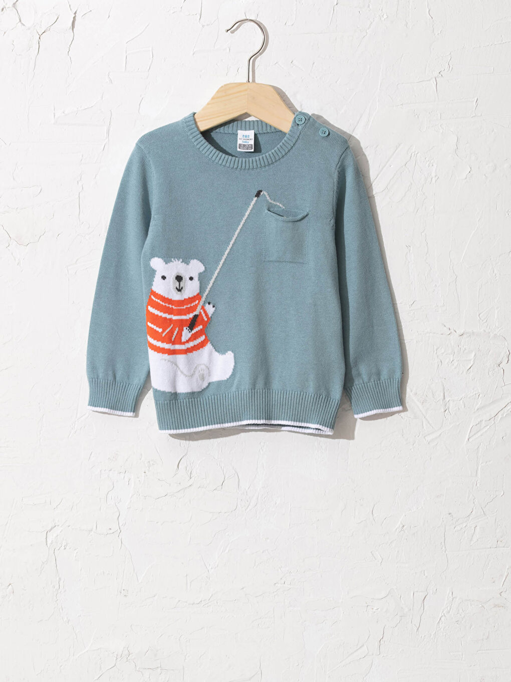 Baby Boy’s Printed Tricot Jumper