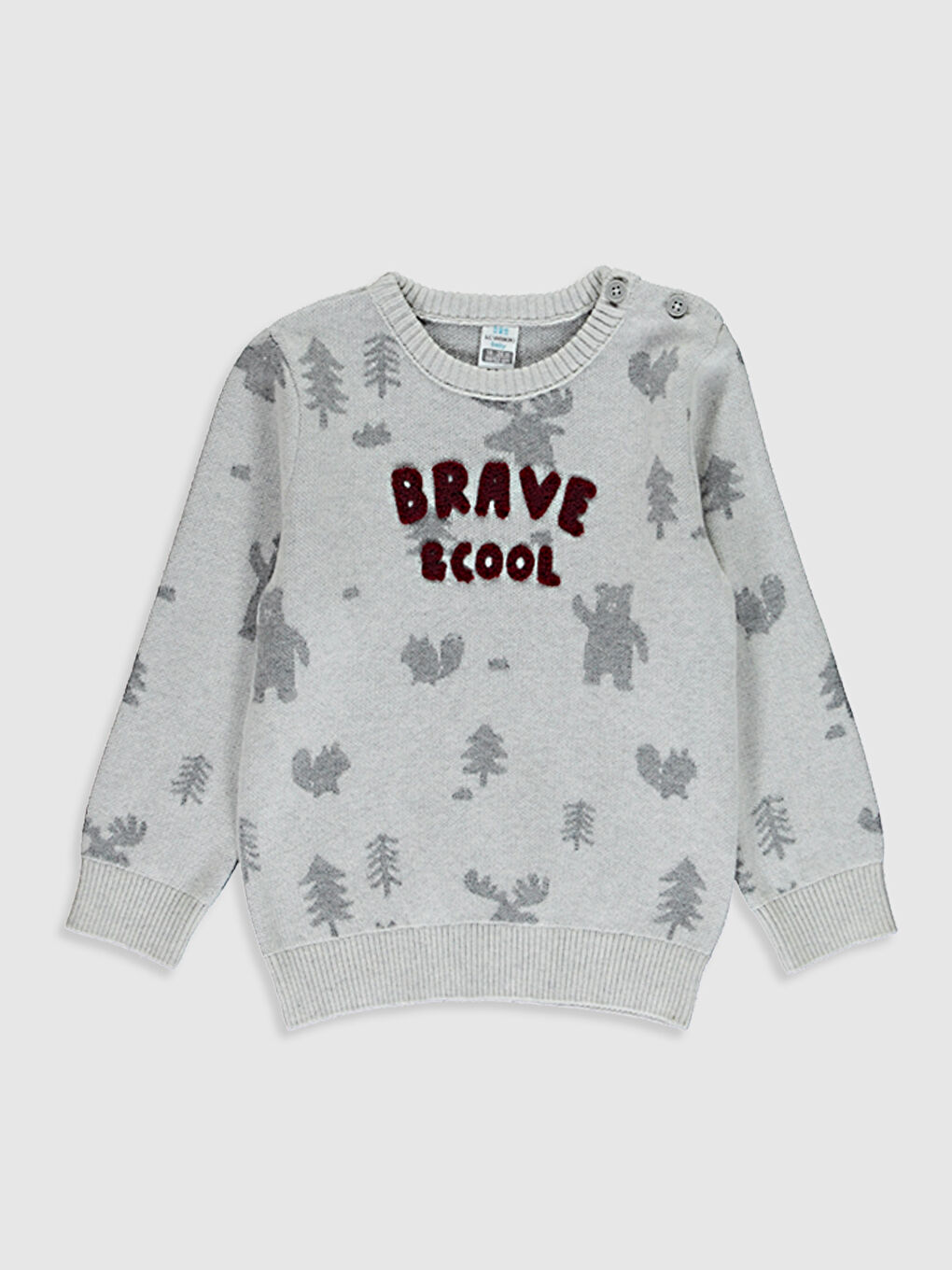 Baby Boy’s Printed Tricot Jumper