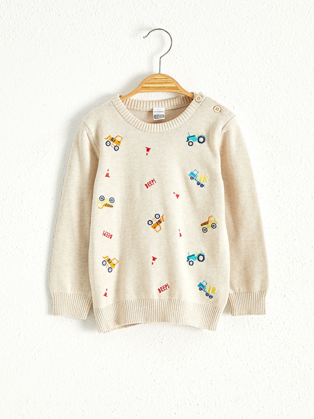 Baby Boy’s Printed Tricot Jumper