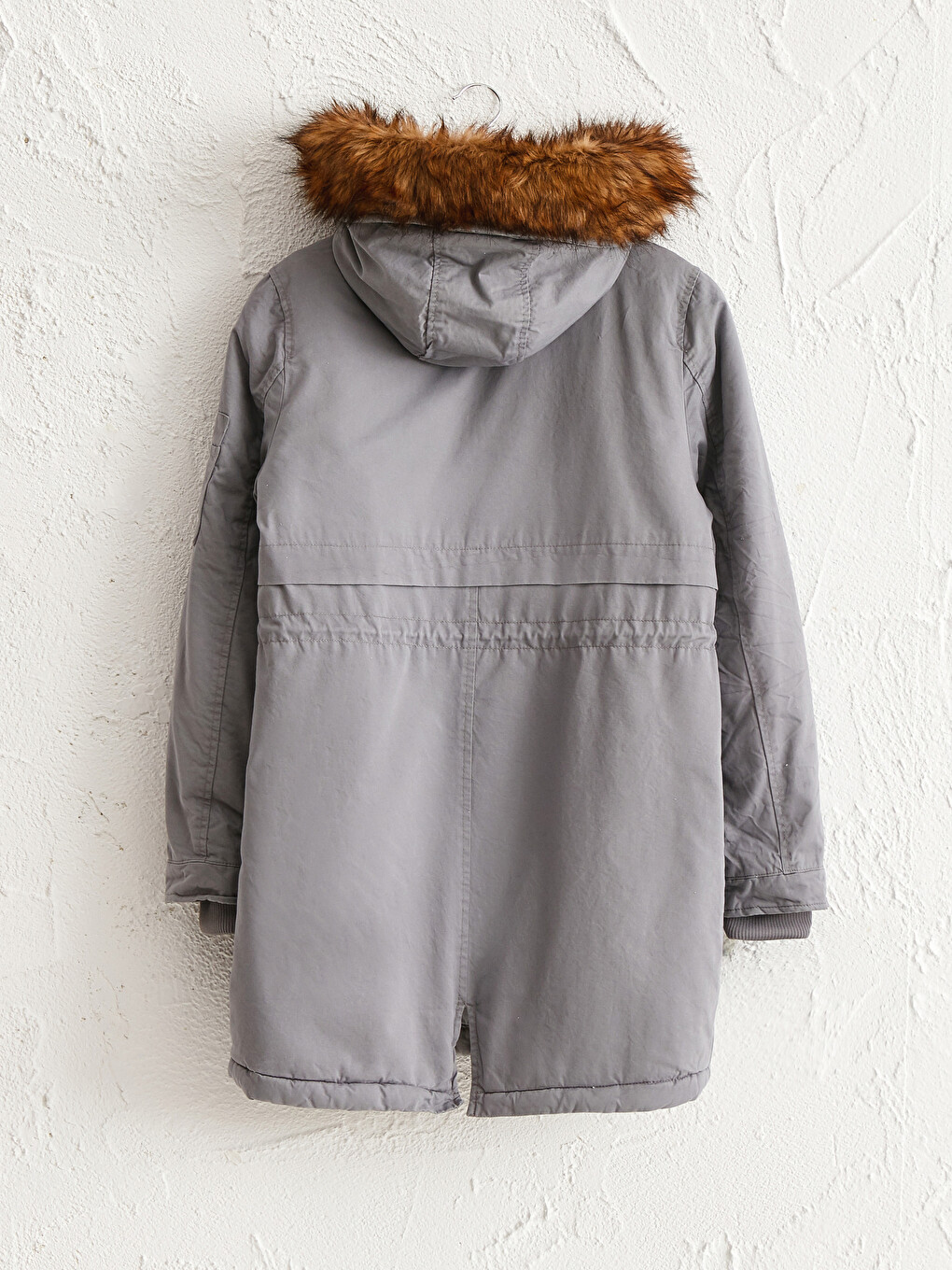 Women's Parka With Hooded Straight Long Sleeve Thick-2