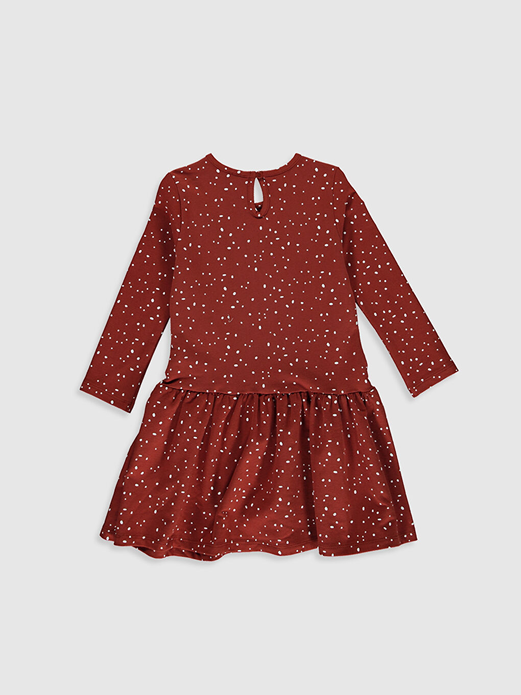 Хлопковое платье с рисунком для девочек-1