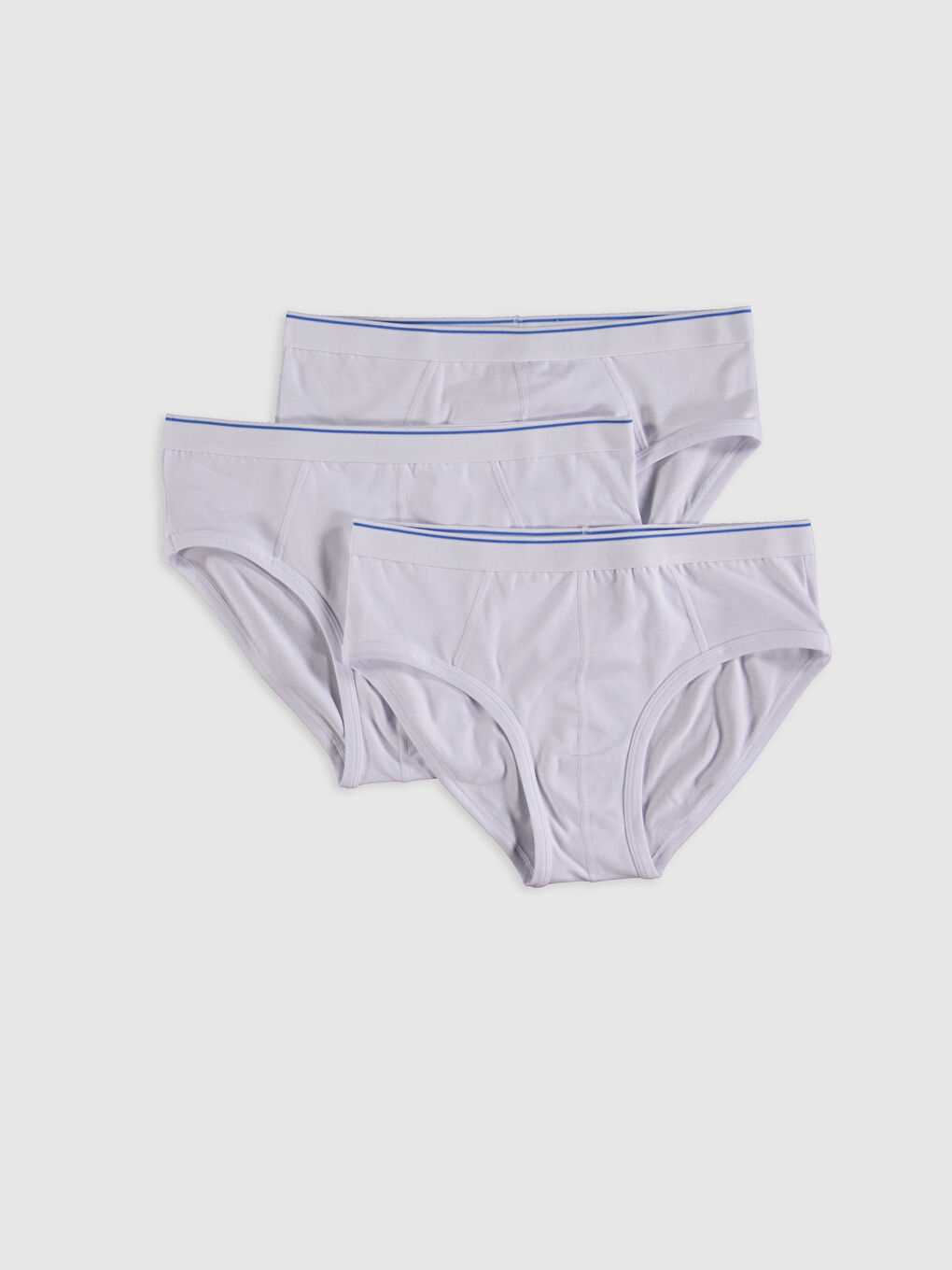 عبوة من 3 قطع قماش مطاطي ملائم عادي سراويل داخلية