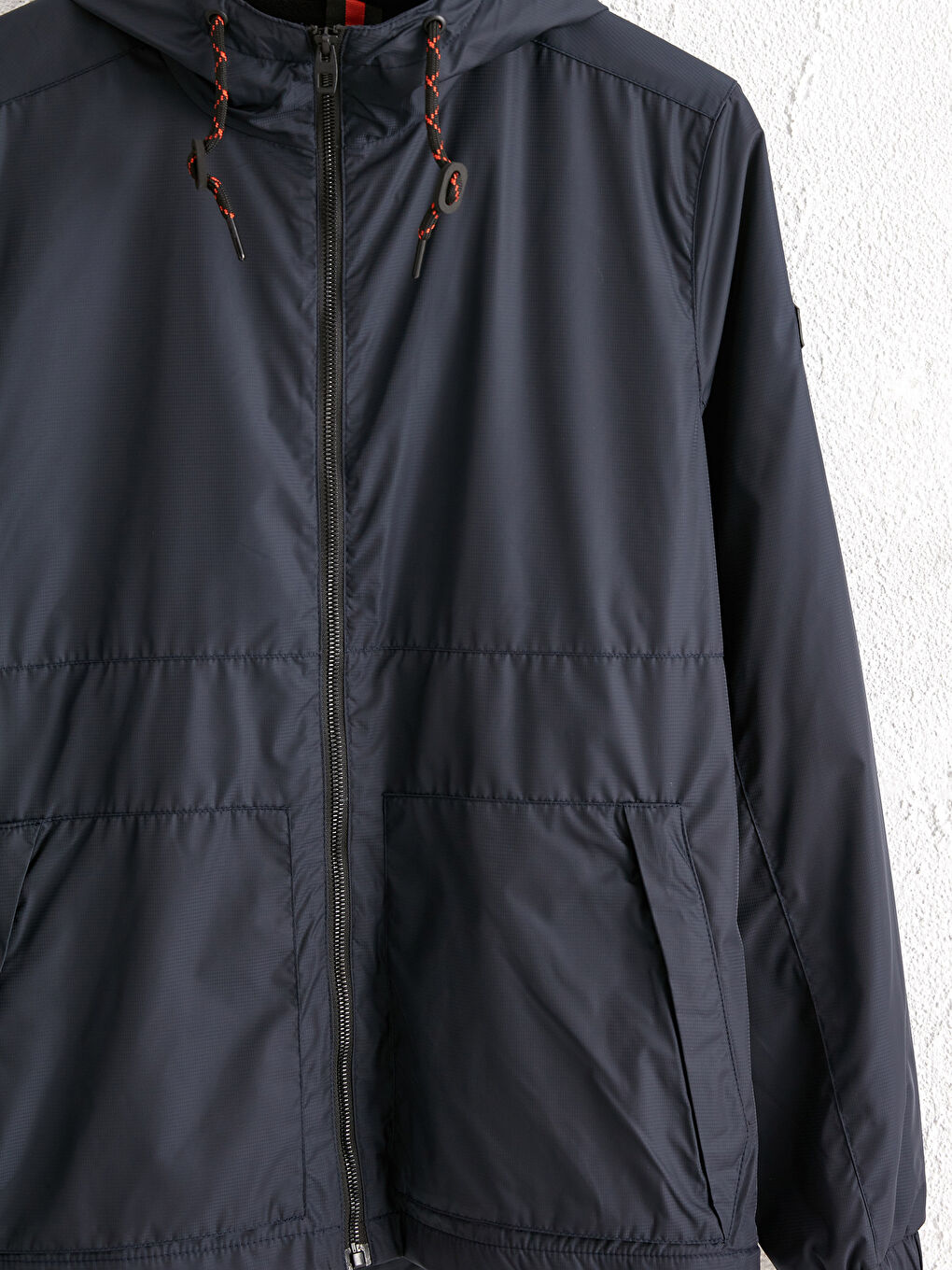 Standard Fit Hooded Thin Men's Raincoat-8