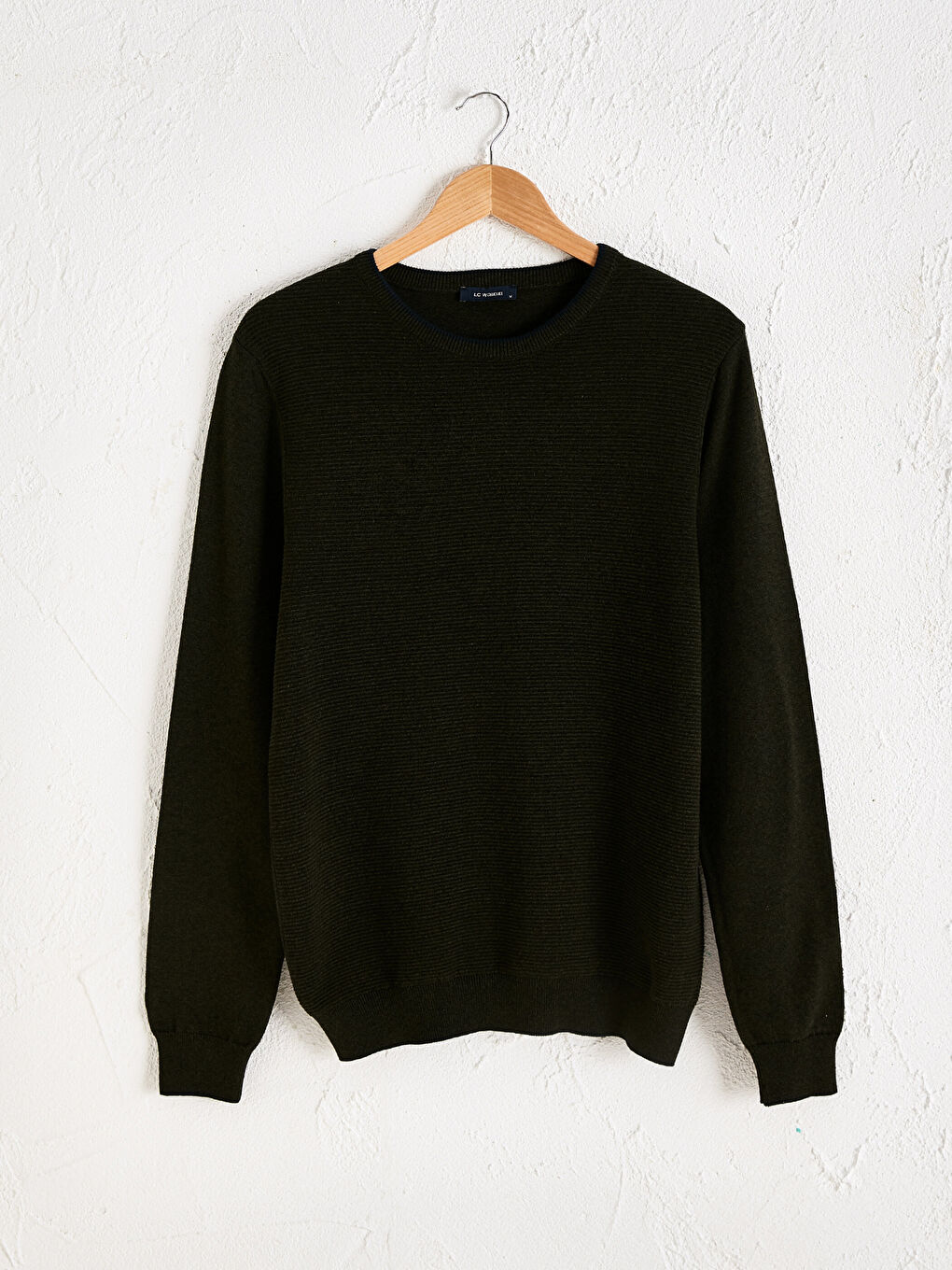 Turuncu Bisiklet Yaka Basic İnce Triko Kazak