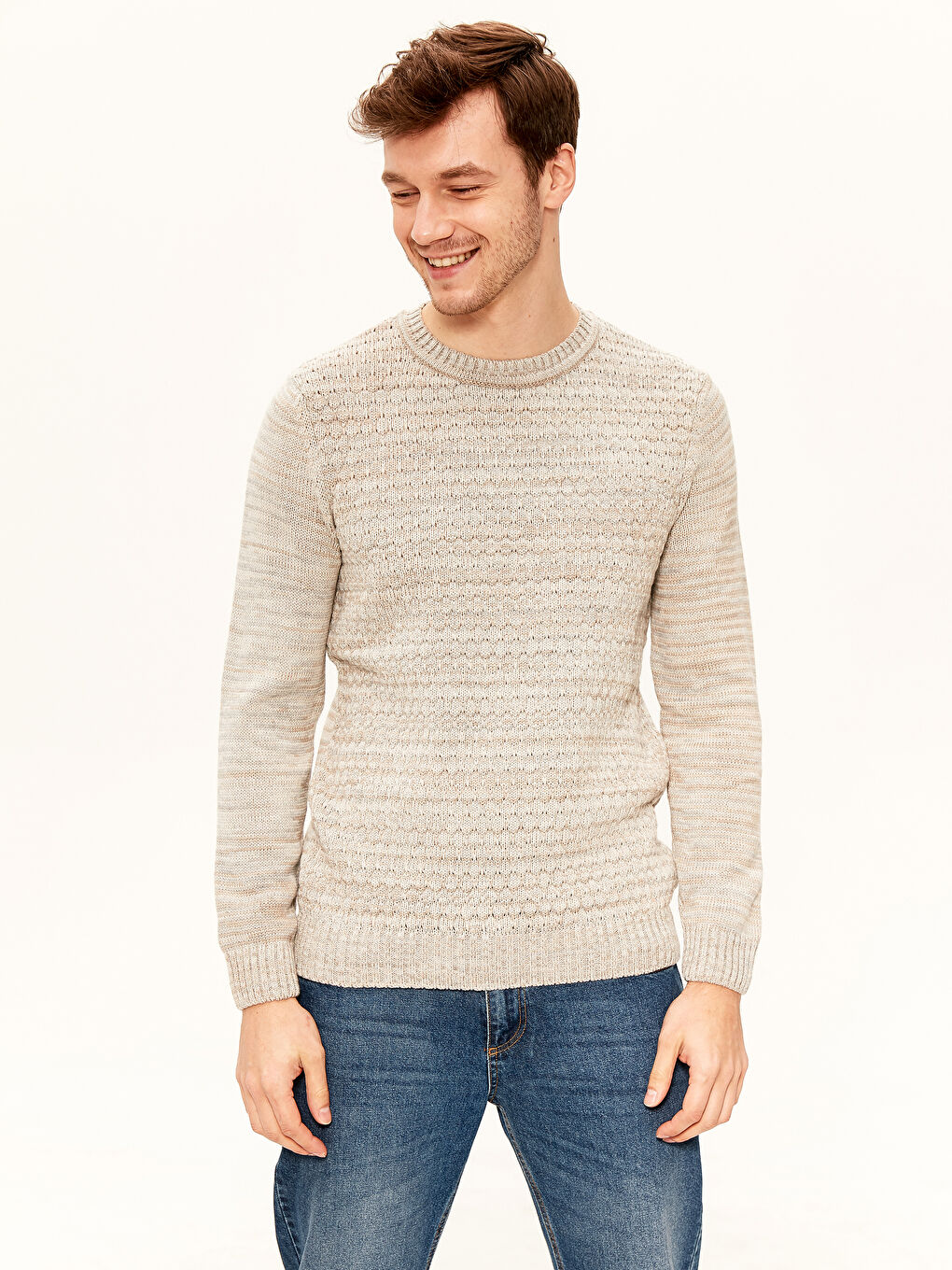 Pull-over BEIGE Homme