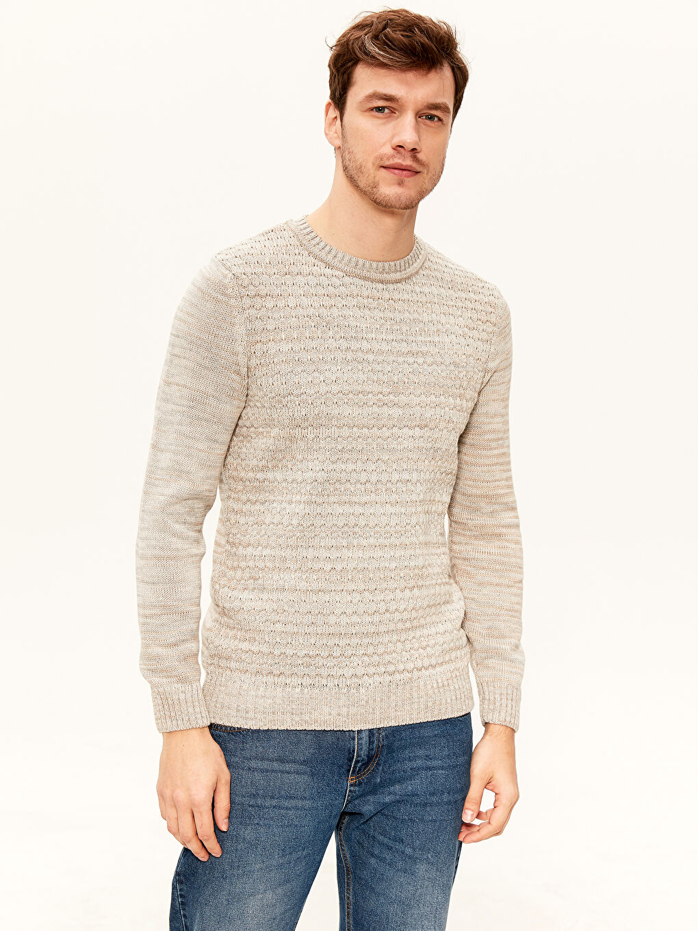 Pull-over BEIGE Homme-2