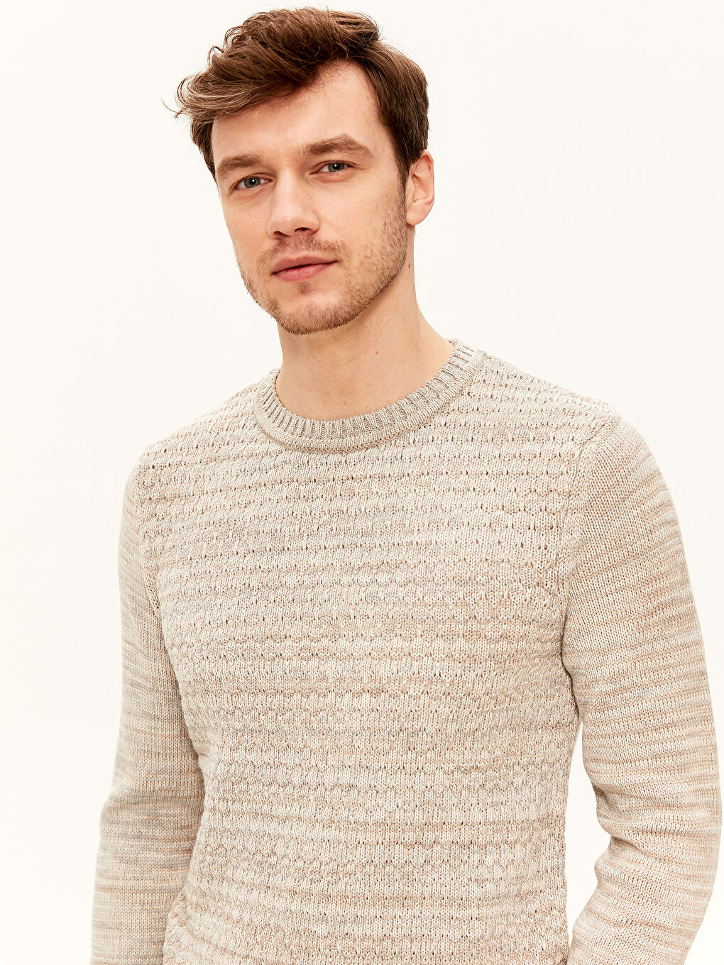 Pull-over BEIGE Homme-3