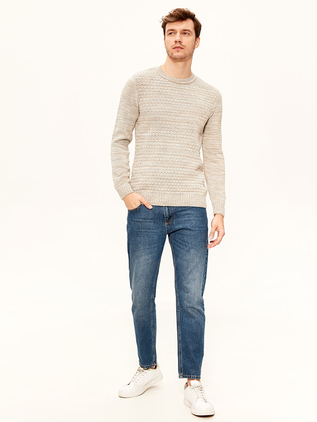 Pull-over BEIGE Homme-5