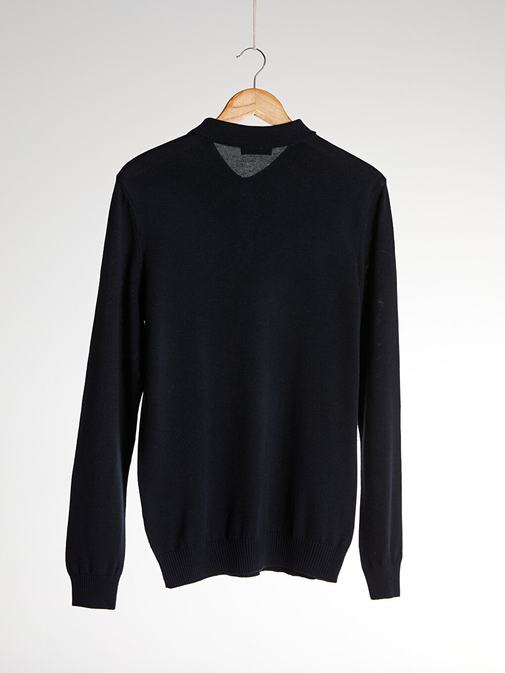 Polo Neck Argyle Lightweight Jumper-2