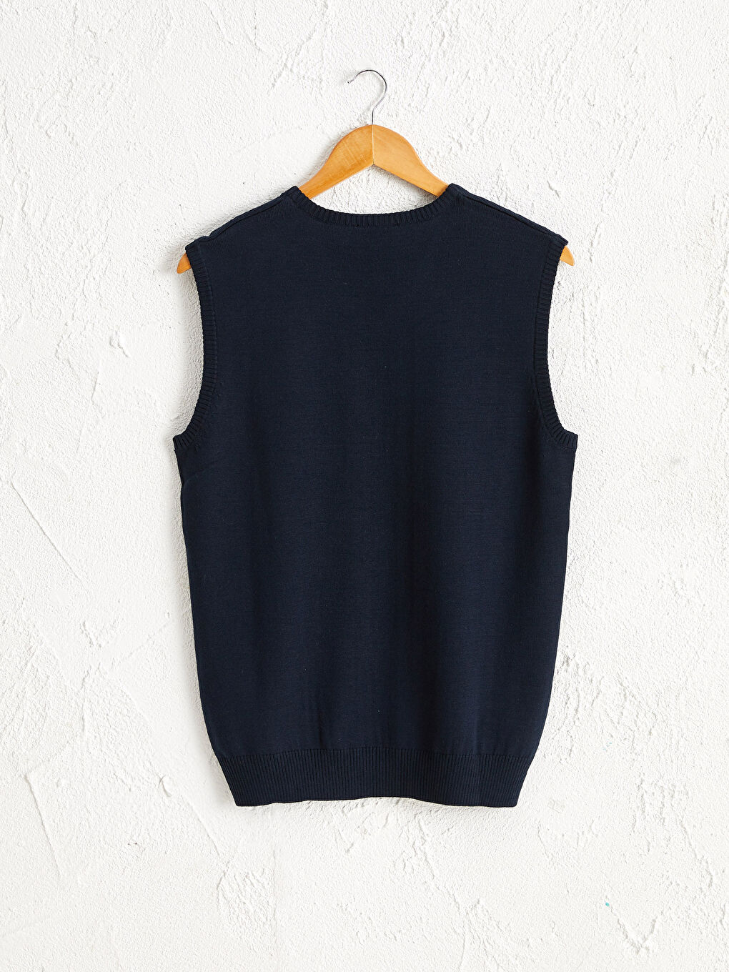 V Yaka İnce Triko Süveter-1