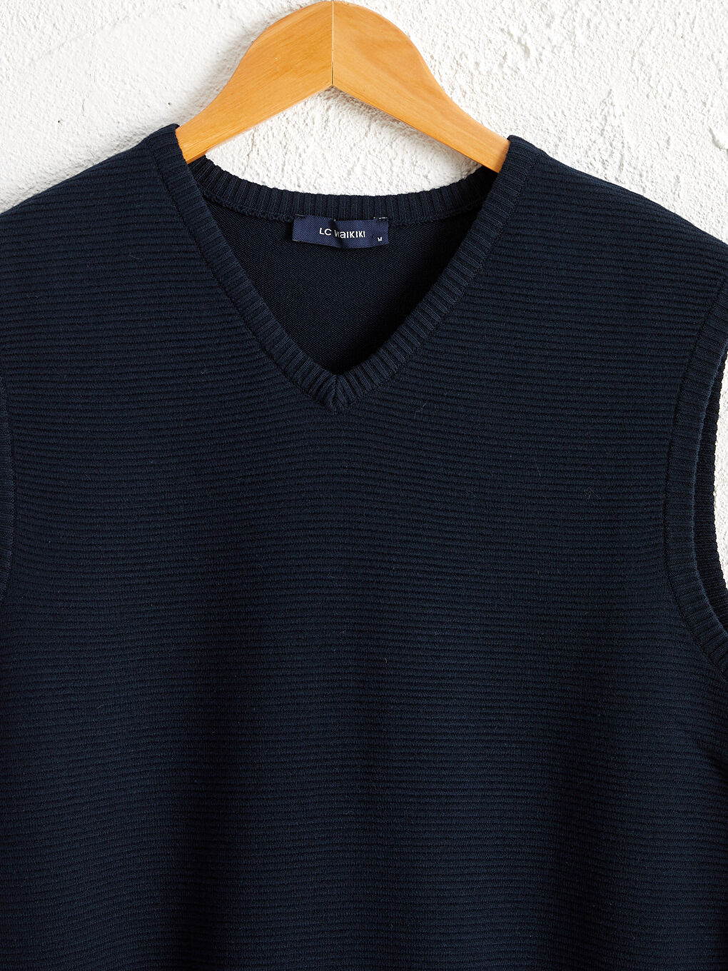 V Yaka İnce Triko Süveter-2