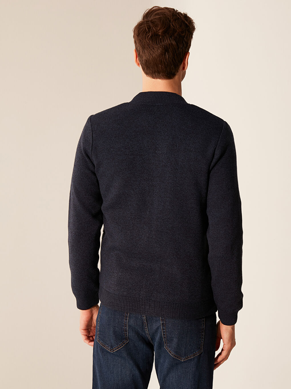 Lacivert Melanj Hırka-2