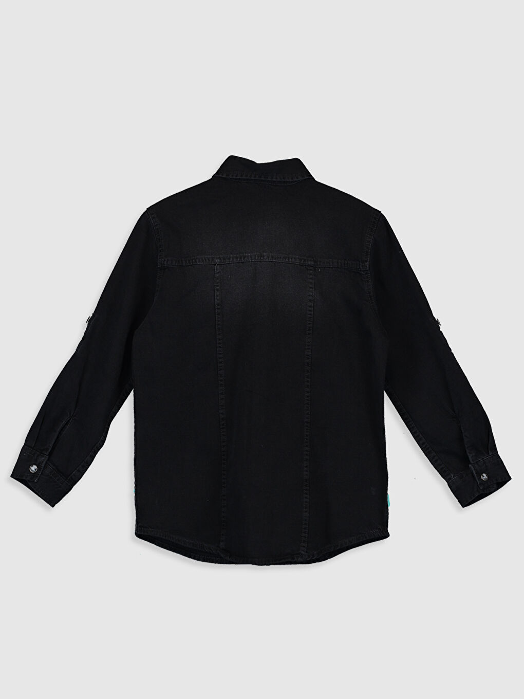 Long Sleeve Boys' Denim Shirt-1