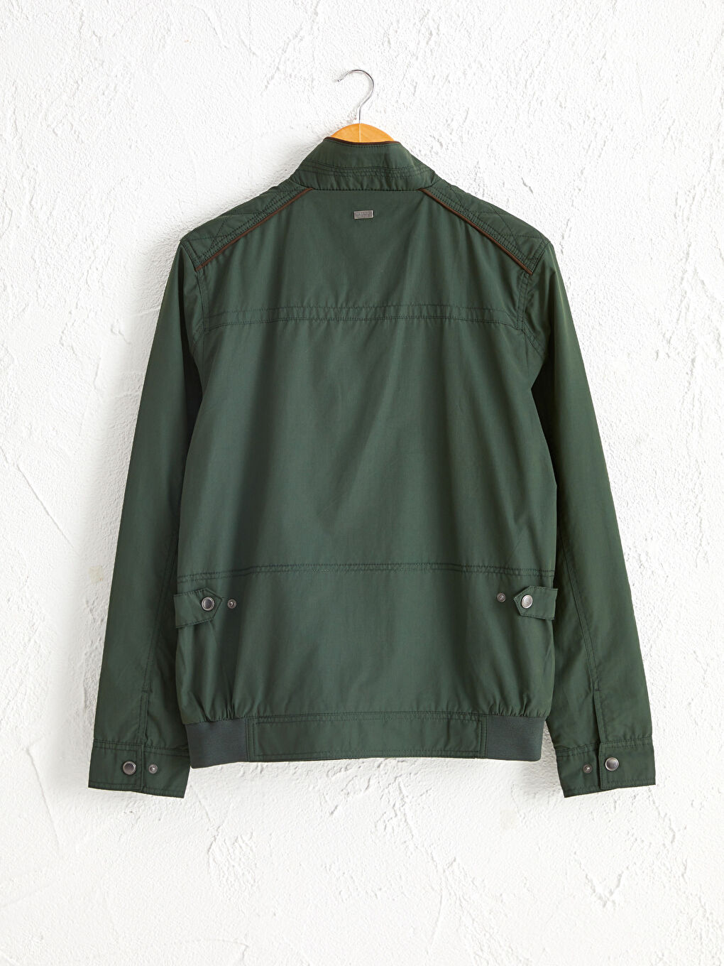 Бомбер с прямым воротником для мужчин-8