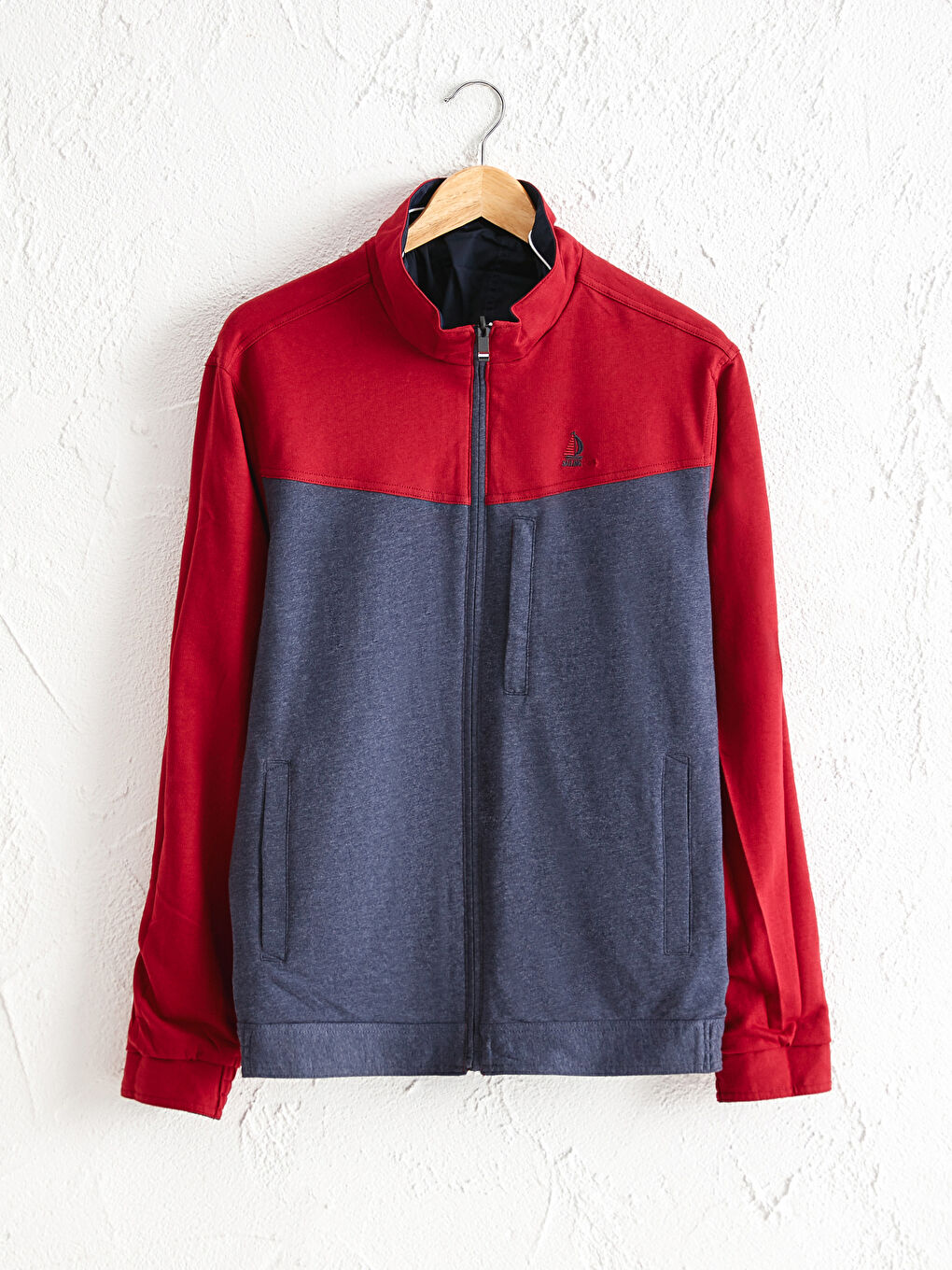 Neckband Double-Sided Lightweight Short Coat-1