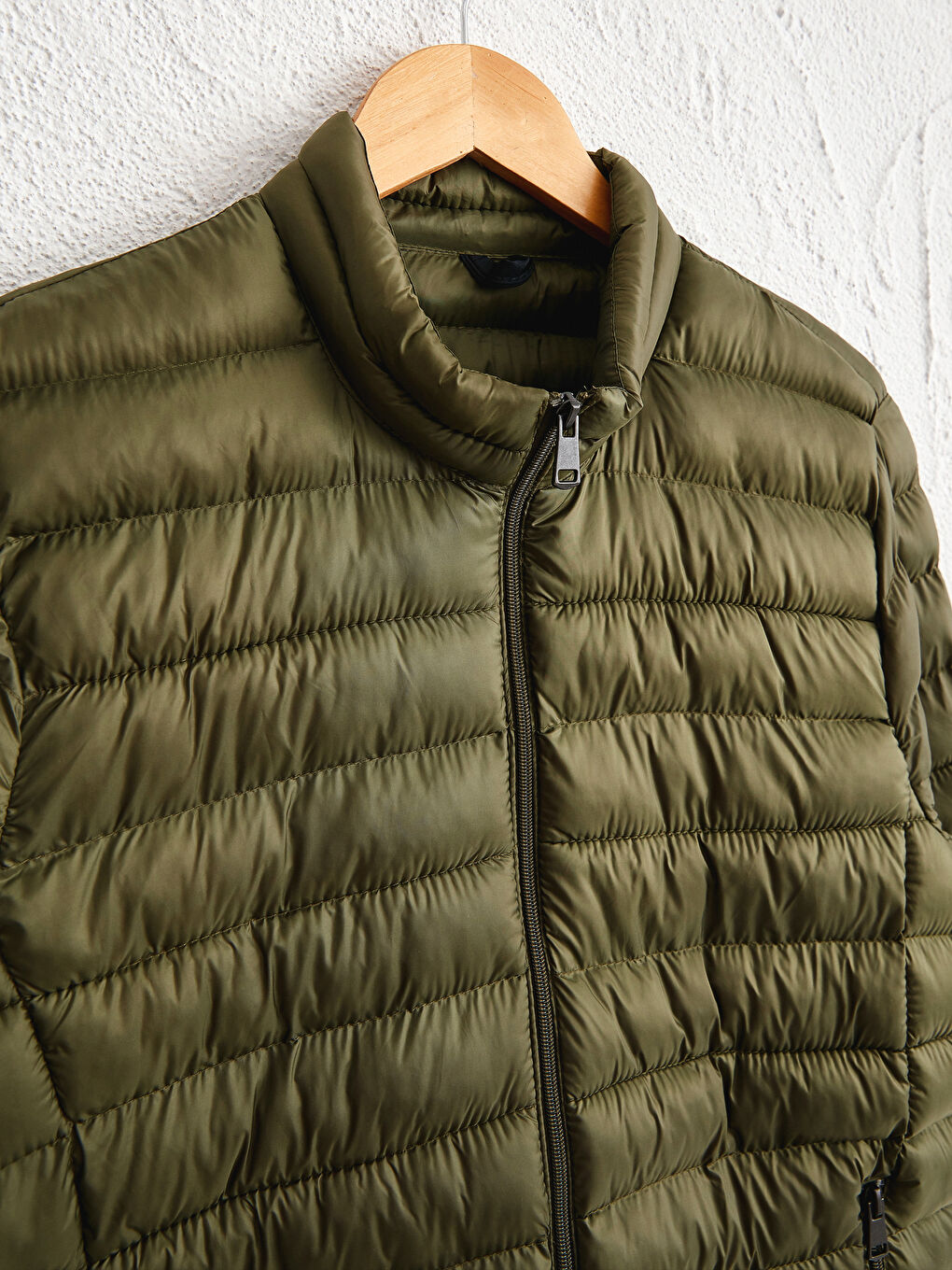 Yeşil Standart Kalıp Erkek Şişme Mont-7