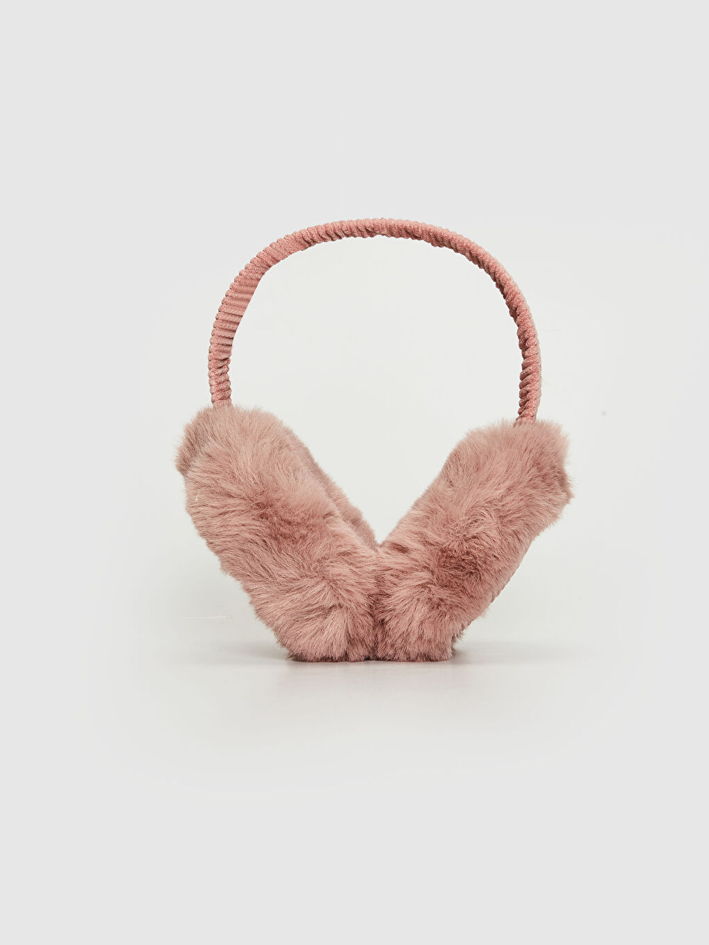 Pembe Pelüş Kulaklık-3