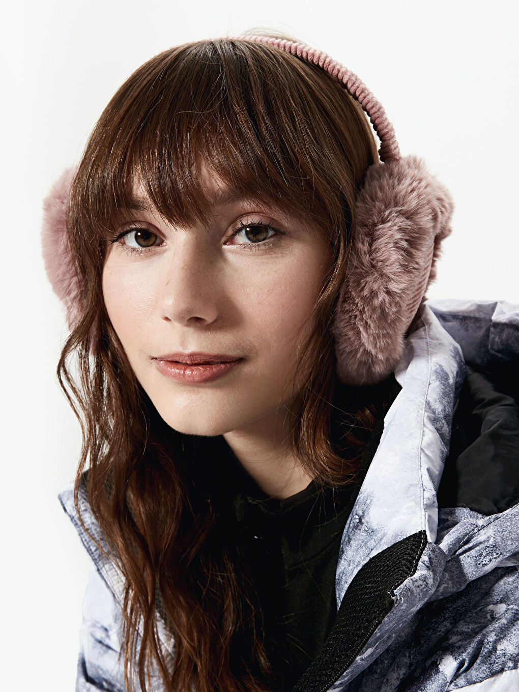 Pembe Pelüş Kulaklık-2