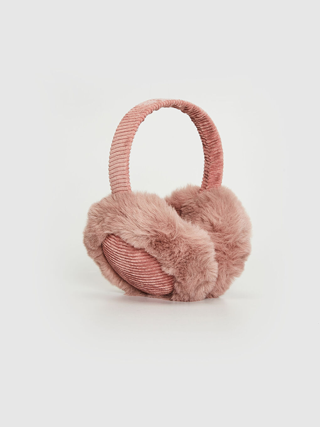 Pembe Pelüş Kulaklık-4