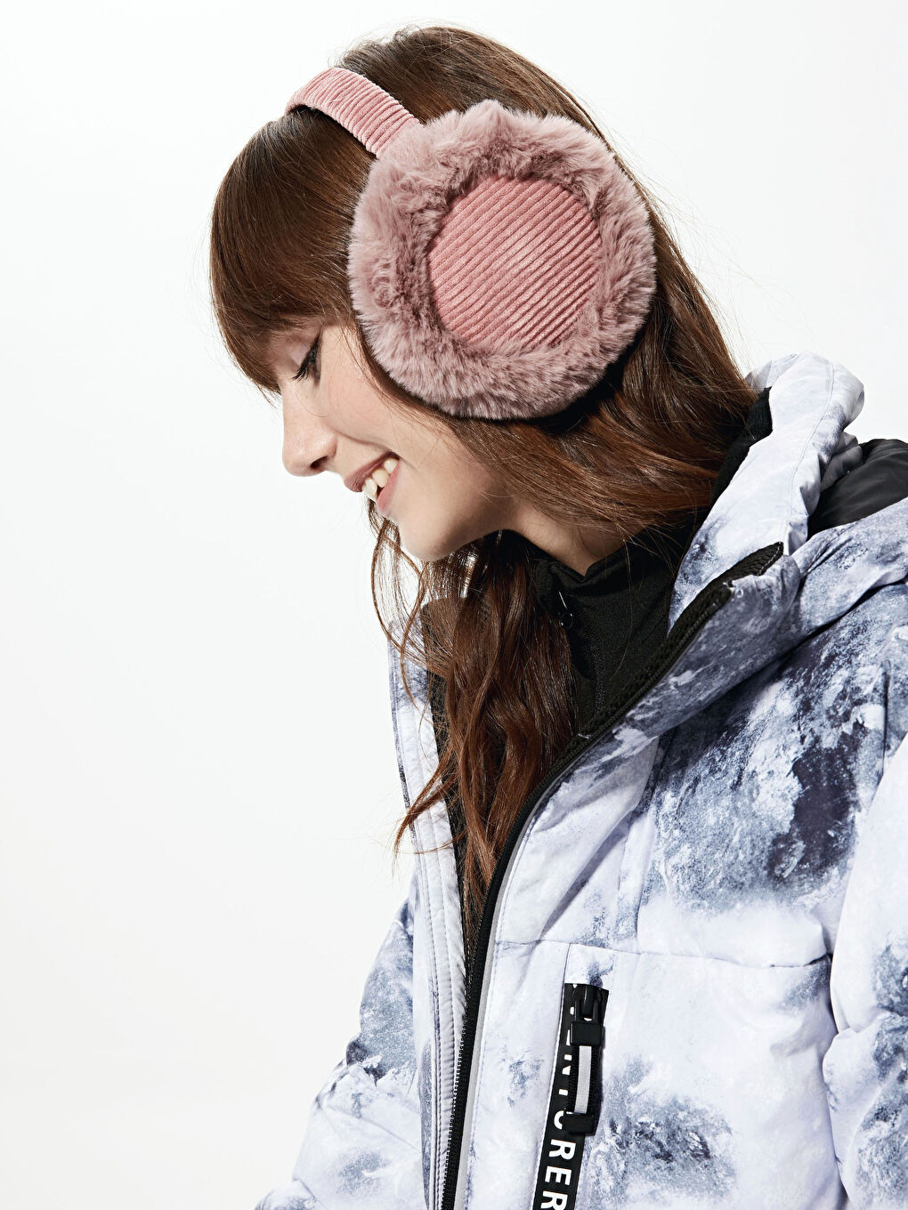 Pembe Pelüş Kulaklık