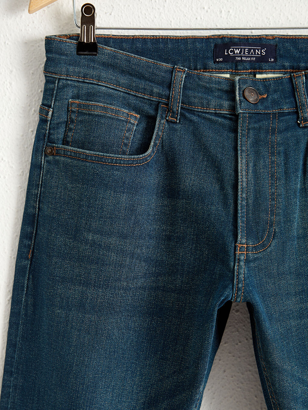 Yeşil 790 Rahat Kalıp Jean Pantolon-1