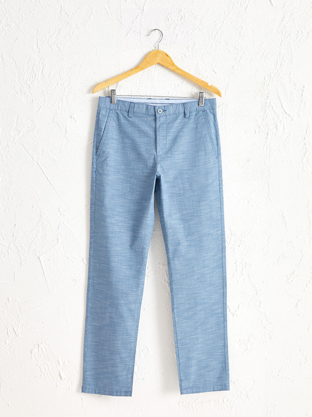 Regular Fit Textured Trousers