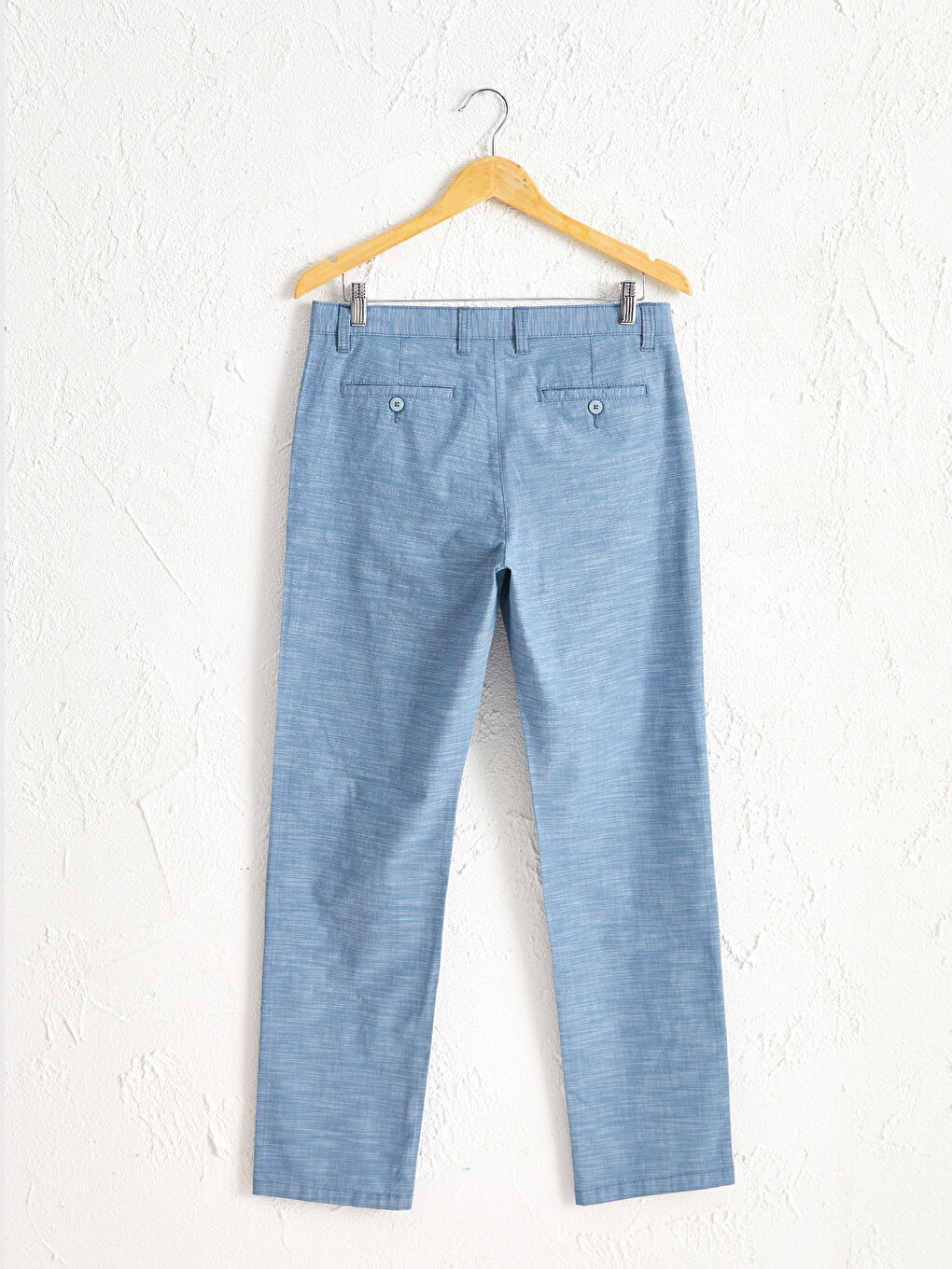 Regular Fit Textured Trousers-1
