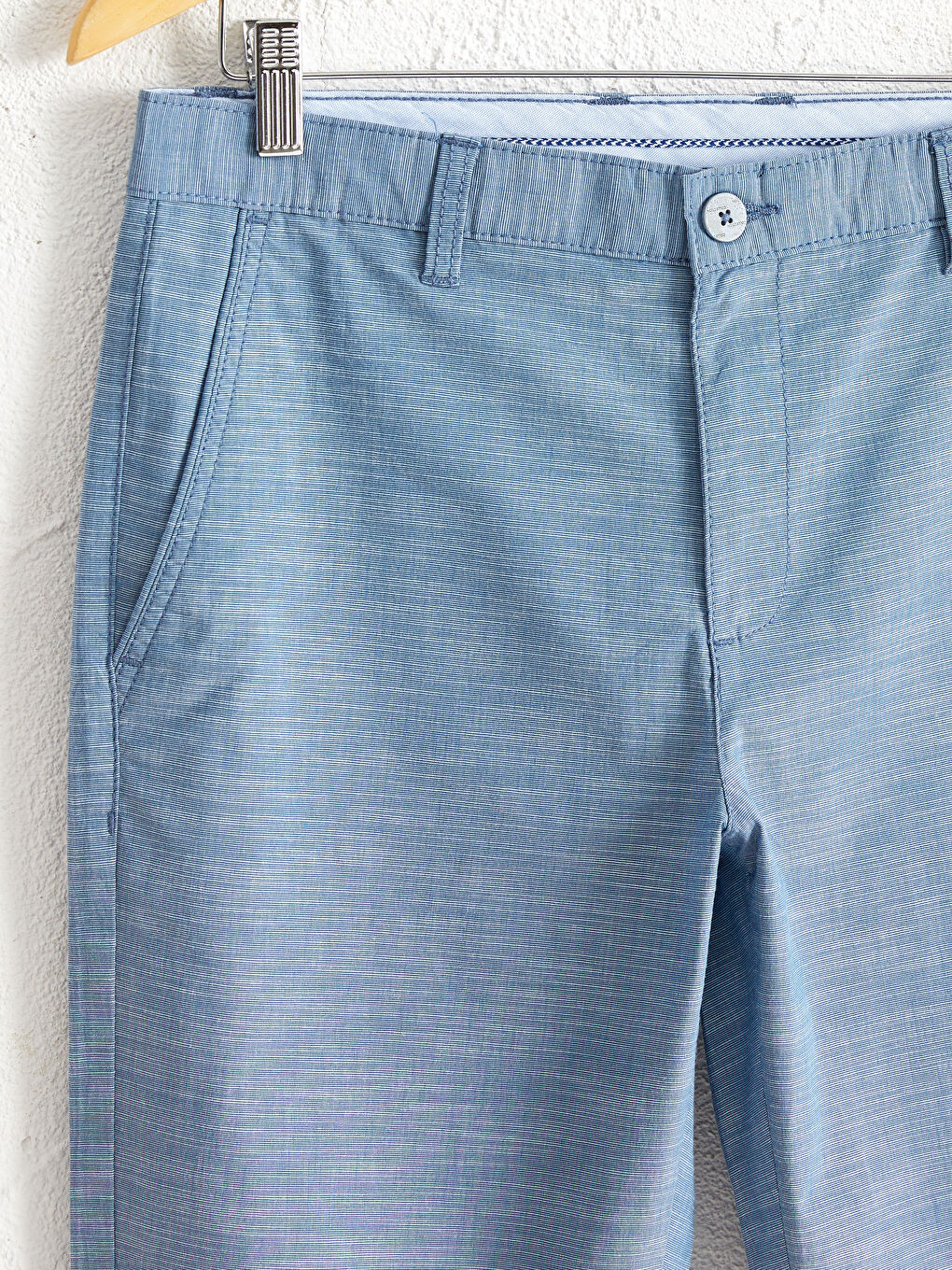 Regular Fit Textured Trousers-2