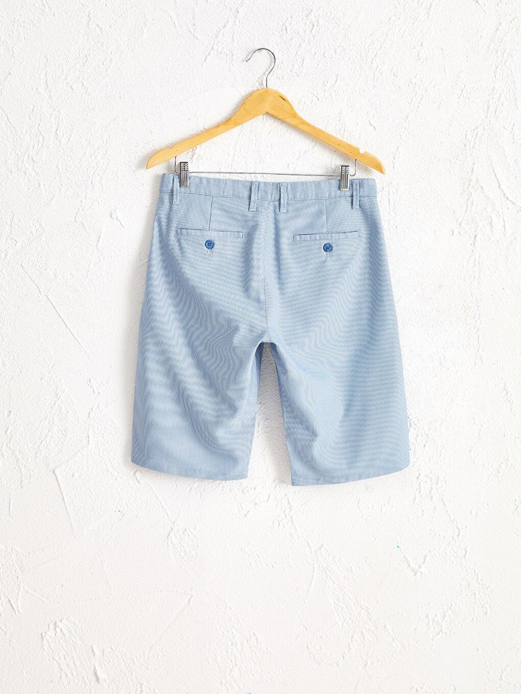 Mavi Standart Kalıp Erkek Şort-1