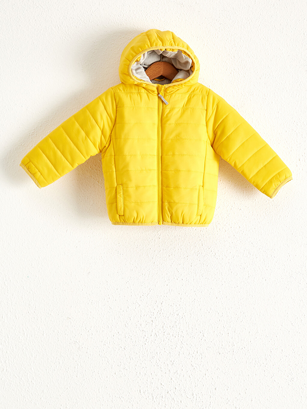 Baby Boy’s Zip-down Short Coat With Hood
