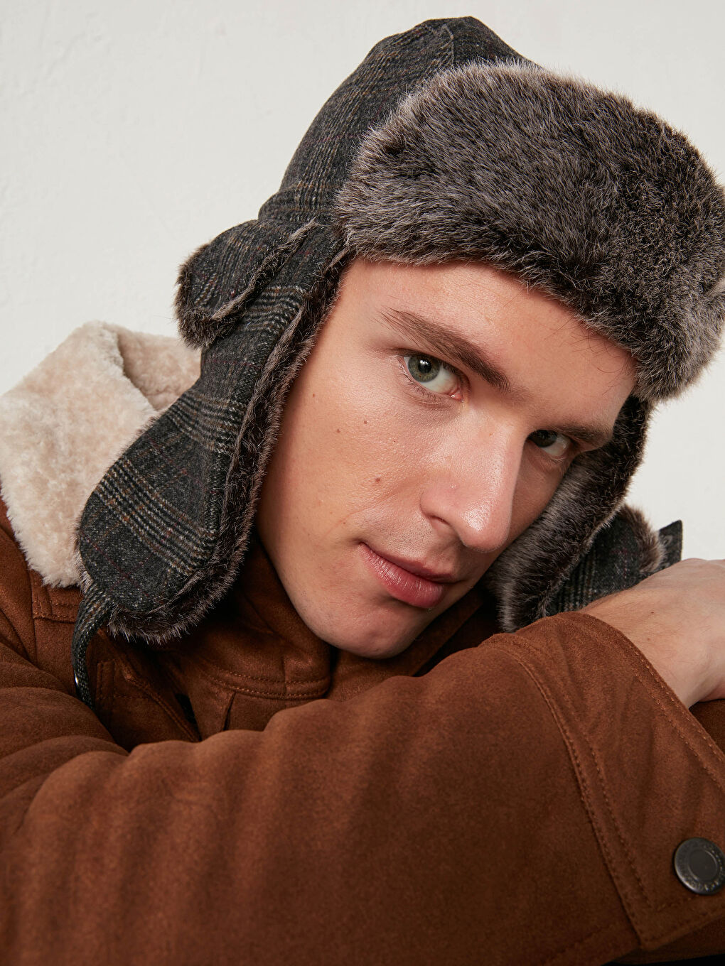 Шапка Ушанка с Мехом